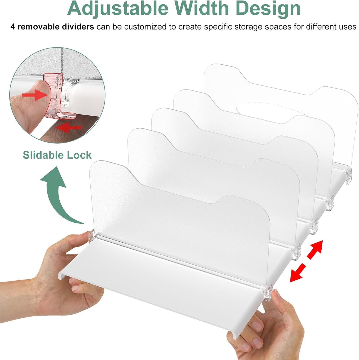 image:imageFreezer Organizer12 Visible Fridge Organizer Rack with Removable DividersWhite