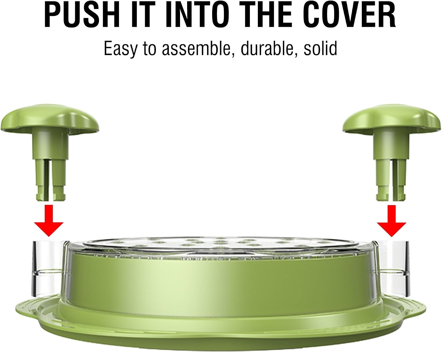image:imageSURETIVIAN 2 PCS Chicken Shredder Handle Ergonomic Handle Meat Shredder Knobs Suitable Chicken Shredder 236 236 224inchBlackmatcha