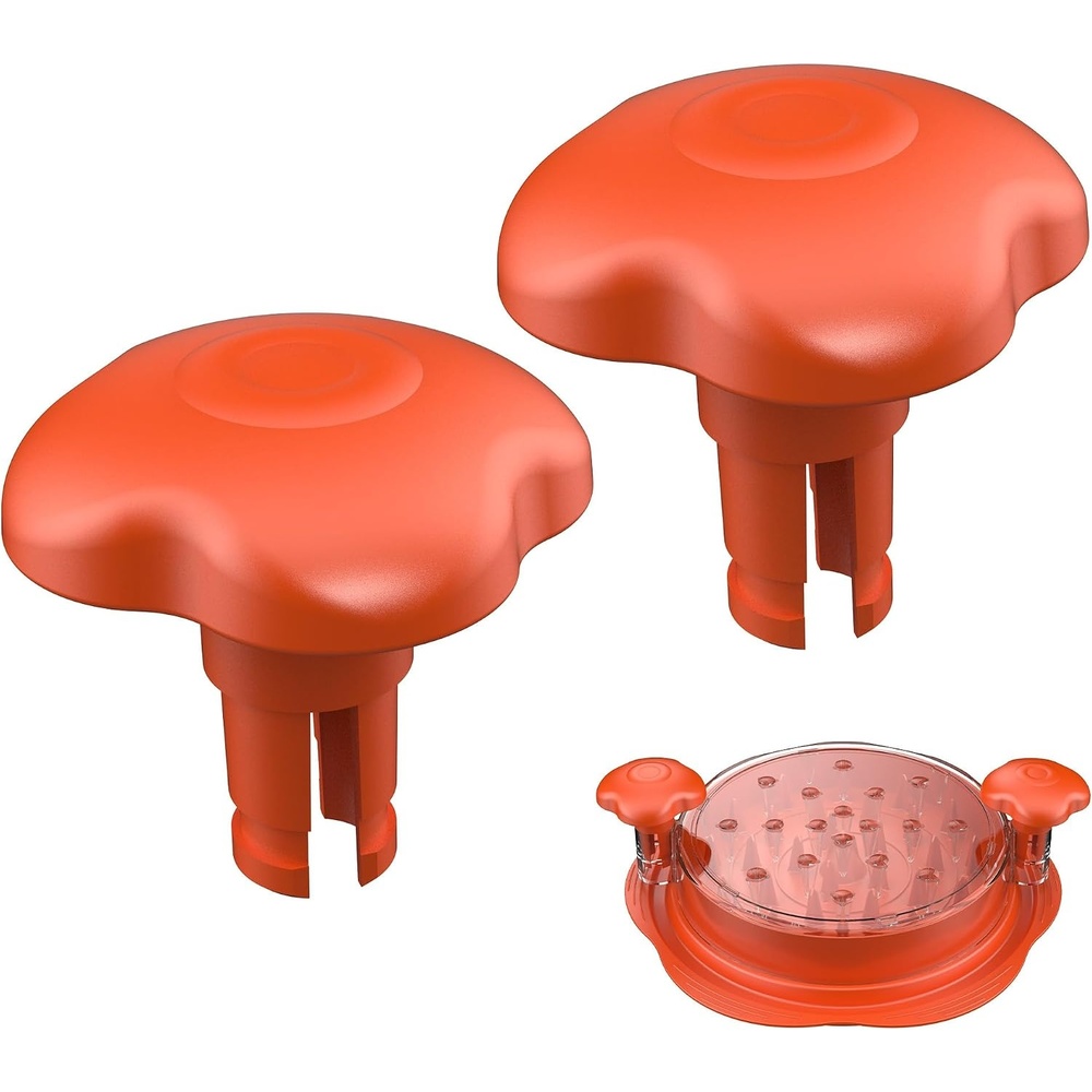 image:imageSURETIVIAN 2 PCS Chicken Shredder Handle Ergonomic Handle Meat Shredder Knobs Suitable Chicken Shredder 236  236  224inchBlackOrange